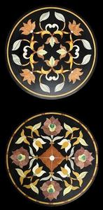 Tafel (2) - Piano voor tafel - pietra dura, Antiek en Kunst