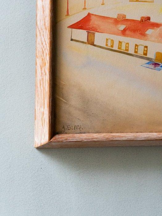 August Gillé (1892-1989) - Boerderij te Bonheiden, Antiek en Kunst, Curiosa en Brocante