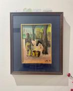 Wanddecoratie (3) - Italië - Drie ingelijste schilderijen, Antiek en Kunst, Curiosa en Brocante