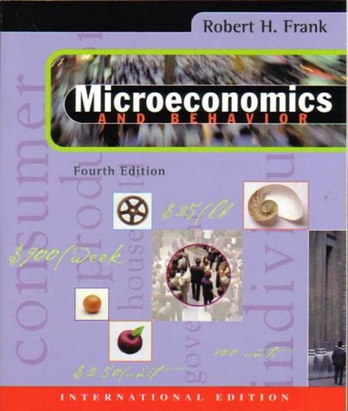 Microeconomics and Behavior 9780071169479, Livres, Livres Autre, Envoi