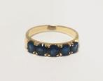 Ring - 14 karaat Geel goud Saffier, Handtassen en Accessoires, Ringen, Nieuw
