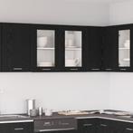 vidaXL Zwarte Eiken Hangkast 80x31x60 cm van Bewerkt Hout, Huis en Inrichting, Verzenden, Nieuw