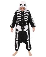 Onesie Skelet Pak L-XL Skeletpak Kostuum Zwart Wit Botten Ha, Ophalen of Verzenden, Nieuw