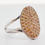 Ring - 14 karaat Witgoud - 0.90ct. tw. - diamanten ring, Handtassen en Accessoires, Ringen, Nieuw