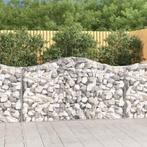 vidaXL Schanskorven 15 st gewelfd 200x50x100/120 cm ijzer, Tuin en Terras, Verzenden, Nieuw