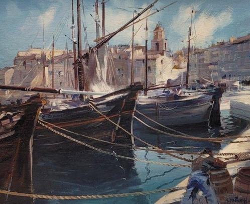 Gabriel Dechamps (1919–2011) - Saint Tropez, Antiquités & Art, Art | Peinture | Classique