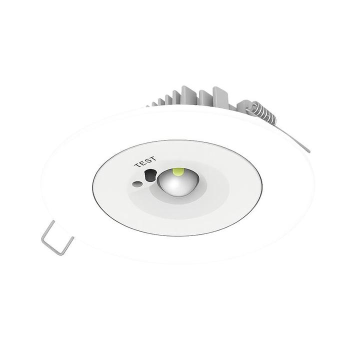 Noodverlichting Inbouwspot 3 Watt Wit 550 Lumen, Huis en Inrichting, Lampen | Plafondlampen, Nieuw, Metaal, Verzenden