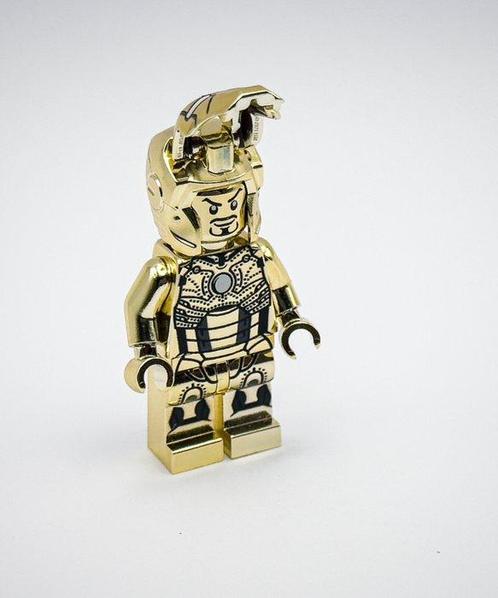 Lego Minifiguur - DC Comics - Chrome Gold Iron Man, Kinderen en Baby's, Speelgoed | Duplo en Lego
