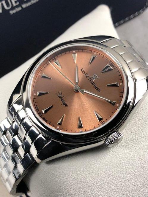 Revue Thommen - Heritage Salmon Dial Automatic - 21010.2139, Handtassen en Accessoires, Horloges | Heren