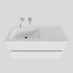 Badkamermeubel Solid Surface BWS Oslo 100x46 cm Links Mat, Ophalen of Verzenden, Nieuw, Bad
