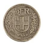 Suisse, Berne 5 Francs 1932 / Herdsman (Sans prix de
