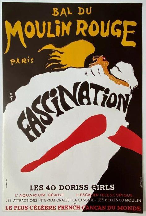 René Gruau - Bal Du Moulin Rouge - Fascination - Jaren 1980, Antiek en Kunst, Kunst | Tekeningen en Fotografie