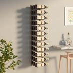 vidaXL Casier à vin mural pour 36 bouteilles Doré Fer, Maison & Meubles, Accessoires pour la Maison | Porte-bouteilles, Neuf, Verzenden