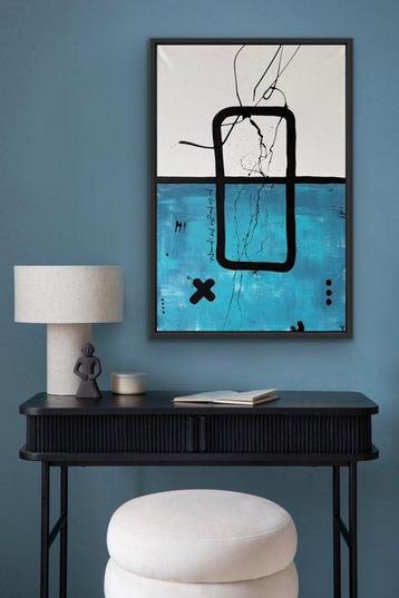 Laura Pinchete - Ventana en dualidad doble azul- XL. No