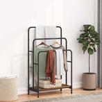 vidaXL Kledingrek met plank Oud hout 60 x 30 x 100.5 cm, Huis en Inrichting, Woonaccessoires | Kapstokken, Verzenden, Nieuw