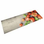 vidaXL Keukenmat wasbaar tomatenprint 60x180 cm fluweel, Verzenden, Nieuw