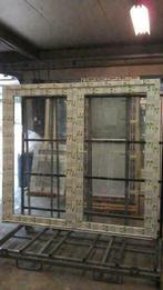 PVC Dubbele deur 200x215cm in voorraad!.., 150 tot 225 cm, Nieuw, Deurkozijn, Kunststof