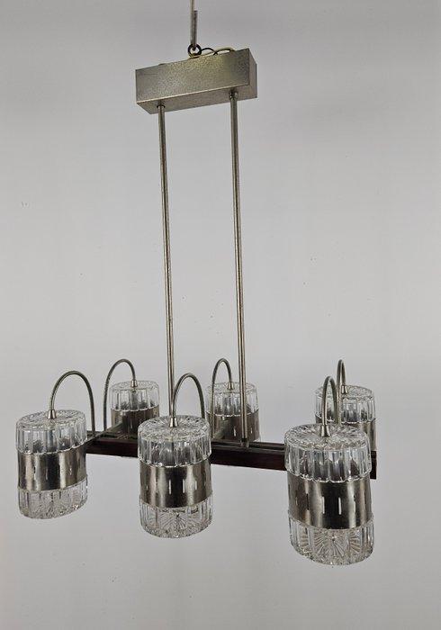 Plafondlamp - Tweearmige plafondlamp in Murano glas en, Antiek en Kunst, Antiek | Verlichting