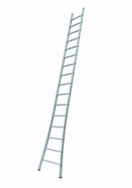 Solide 1-delige ladder 16 sporten met gebogen voet, Ophalen of Verzenden, Nieuw, Ladder, 4 meter of meer