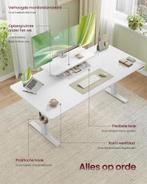 Zit sta bureau 160x80 cm - hoogte verstelbaar 72 t/m 120 cm, Verzenden, Nieuw