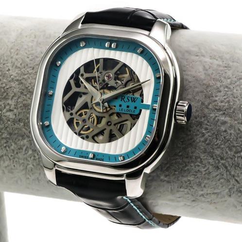 RSW - Le Locle automatic skeleton - RSWA122SK-SL-91 - Sans, Handtassen en Accessoires, Horloges | Heren