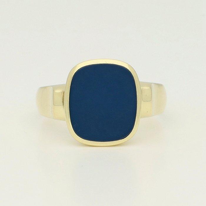 Ring - 14 karaat Geel goud - Lagensteen, Handtassen en Accessoires, Ringen