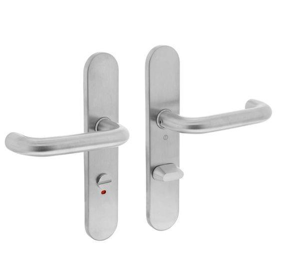 Intersteel deurkruk rond Ø19mm verdekt WC72/8 rvs, Doe-het-zelf en Bouw, Hang- en Sluitwerk, Ophalen of Verzenden