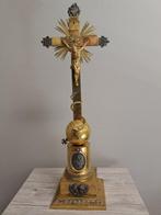 Gotische stijl Kruis - Verguld, Zilver - 1850-1900