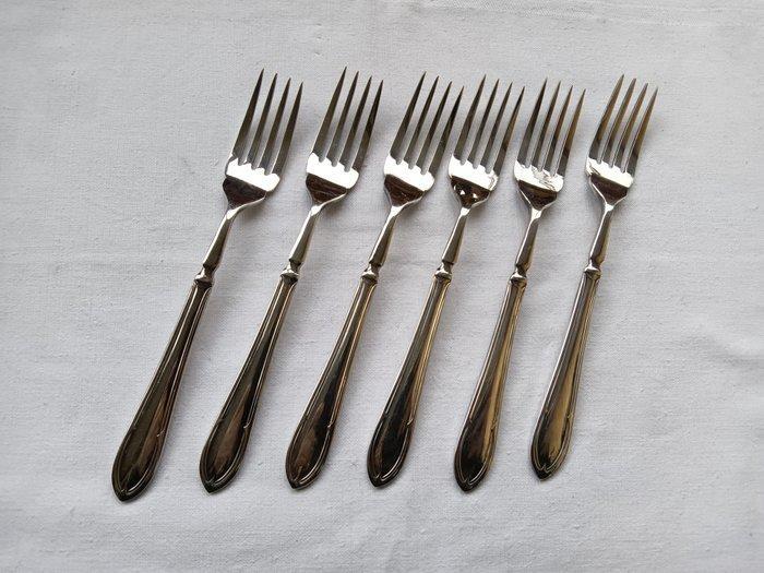 Bestekset voor 6 personen (12) - Verzilverd - E.P.N.S., Antiquités & Art, Antiquités | Meubles | Tables