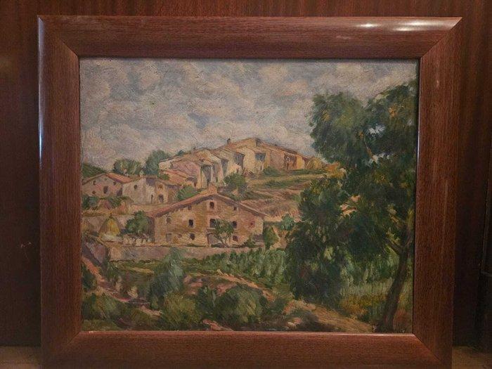 Francesc Canyelles (1889-1938) - Paisaje Fauve, Antiek en Kunst, Kunst | Schilderijen | Klassiek