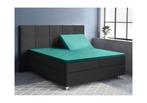 PRIMAVIERA DELUXE Splittopper Satijn Hoeslaken Donker Groen, Nieuw