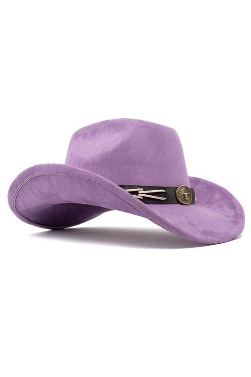 Cowboyhoed Paars Gevlochten Band Paarse Cowboy Western Hoed, Kleding | Heren, Carnavalskleding en Feestkleding, Nieuw, Ophalen of Verzenden