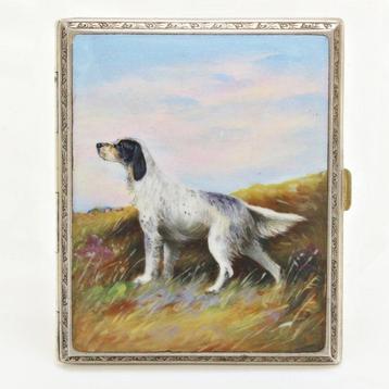 Sigarettenhouder - Emaille, Zilver, Verguld - Camelcase