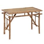 vidaXL Table de jardin pliable 115x50x75 cm Bambou, Neuf, Verzenden