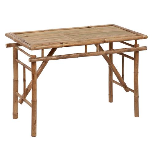 vidaXL Table de jardin pliable 115x50x75 cm Bambou, Jardin & Terrasse, Ensembles de jardin, Neuf, Envoi