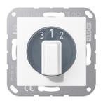 Jung AS500 Drie Positie Enkelpolige Schakelaar Matte Wit -, Doe-het-zelf en Bouw, Elektriciteit en Kabels, Verzenden, Nieuw