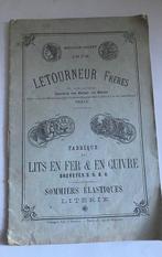 Letourneur et Fréres - Catalogue Fabrique de lits en fer &, Antiquités & Art