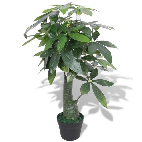 vidaXL Kunst watercacao plant met pot 85 cm groen, Huis en Inrichting, Woonaccessoires | Kunstplanten en Kunstbloemen, Nieuw, Verzenden