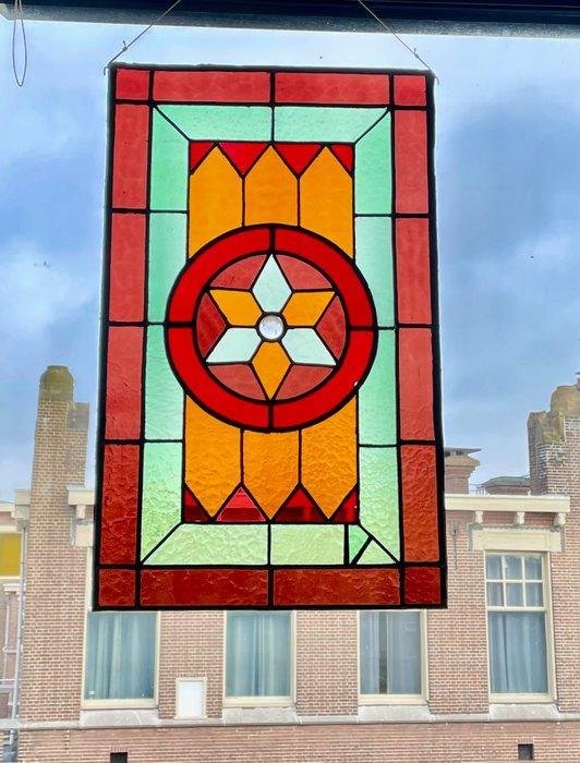 Glas-in-loodraam - 1930-1940, Antiek en Kunst, Curiosa en Brocante