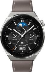 Huawei Watch GT 3 Pro Gray Leather Strap slimme horloges, Bijoux, Sacs & Beauté, Verzenden