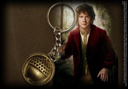 The Hobbit Bilbos Button Metalen Sleutelhanger, Verzamelen, Lord of the Rings, Ophalen of Verzenden