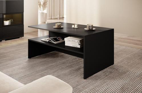 Meubella | salontafel mat zwart, Huis en Inrichting, Tafels | Salontafels, Nieuw, 50 tot 100 cm, Minder dan 50 cm, Verzenden