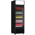 Koelkast | 375L | Zwart | +1°C/+10°C | Geforceerd | Wielen, Verzenden, Nieuw in verpakking