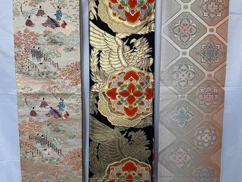 Fukuro OBI Japanse Kimono Riem Band Set Van 3 Lente,, Antiek en Kunst, Antiek | Overige Antiek