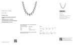 Halsketting - 18 karaat Witgoud - 3.00ct. tw. Diamant, Handtassen en Accessoires, Kettingen, Nieuw