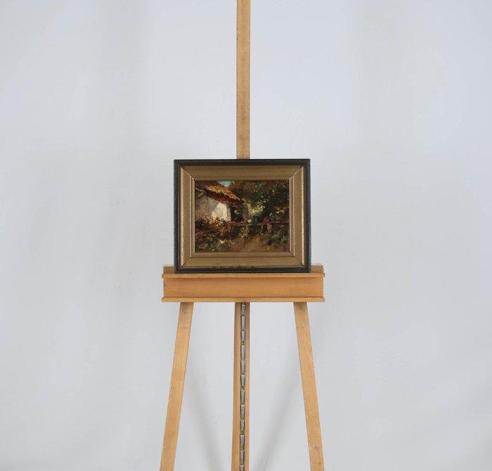 Willem Hendrik van der Nat (1864–1929) - Aan het werk, Antiek en Kunst, Kunst | Schilderijen | Klassiek