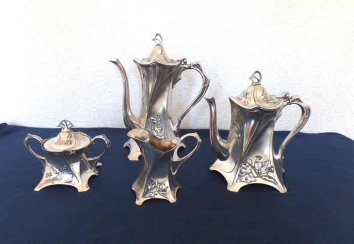 WMF / Geislingen - Koffieservies (5) - Verzilverd - en, Antiek en Kunst, Antiek | Meubels | Stoelen en Sofa's