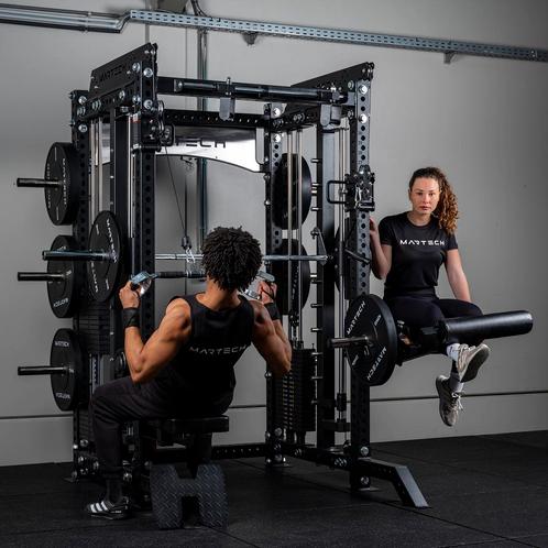 Martech M8 5in1rack set: squat rack, smith, cable station,.., Sport en Fitness, Fitnessmaterialen, Nieuw, Verzenden