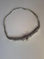 Zware tribale hals- / tailleband in massief zilver - 302g -