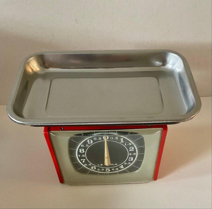 La Perla - Keukenweegschaal - Keukenweegschaal - Aluminium,, Antiek en Kunst, Antiek | Keukengerei